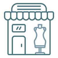 Mass Market Fashion Line Two Color Icon vector