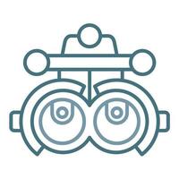 Phoropter Line Two Color Icon vector