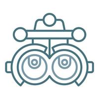 Phoropter Line Two Color Icon vector