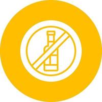 No Alcohol Vector Icon