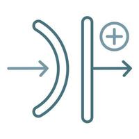 Polarized Line Two Color Icon vector
