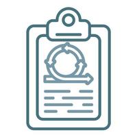 Sprint Backlog Line Two Color Icon vector