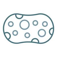 Sponge Line Two Color Icon vector