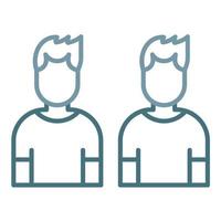 Individuals Line Two Color Icon vector