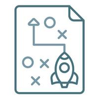 Release Planning Line Two Color Icon vector