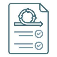 Requirement Line Two Color Icon vector
