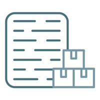 Warehouse Management System Line Two Color Icon vector