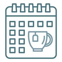 Weekend Break Line Two Color Icon vector