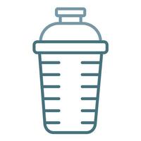 Protein Shake Line Two Color Icon vector