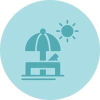 Sunbed Vector Icon