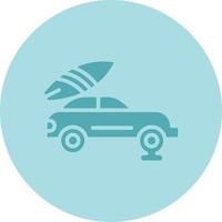 Puncture Car Vector Icon