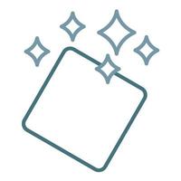 Hand Towel Line Two Color Icon vector