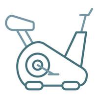 Exercise Bike Line Two Color Icon vector