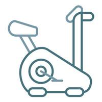 Elliptical Line Two Color Icon vector