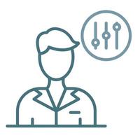 EQ Line Two Color Icon vector