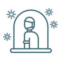 Isolation Line Two Color Icon vector