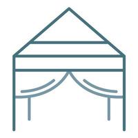 Tarp Line Two Color Icon vector