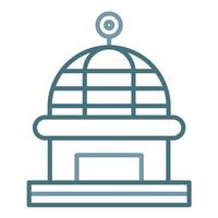 Dome Line Two Color Icon vector