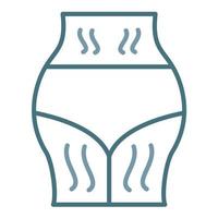 Stretchmarks Line Two Color Icon vector