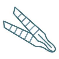 Tweezers Line Two Color Icon vector