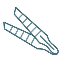 Tweezers Line Two Color Icon vector