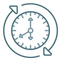 Daily Routine Line Two Color Icon vector