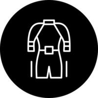 icono de vector de traje de neopreno