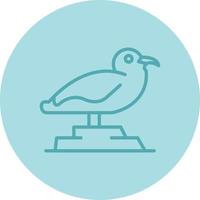 icono de vector de gaviota