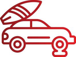 Puncture Car Vector Icon