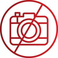 No Camera Vector Icon