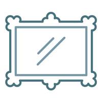 Photo Frame Line Two Color Icon vector