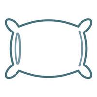 Pillow Line Two Color Icon vector