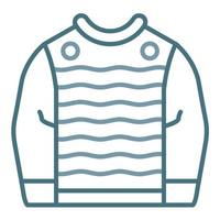 Sweater Line Two Color Icon vector