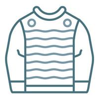 Sweater Line Two Color Icon vector