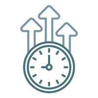 Efficiency Line Two Color Icon vector