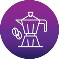 icono de vector de cafetera