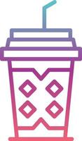 Cold Coffee Vector Icon