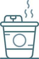 Hot Drink Line Two Color Icon vector