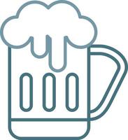 Beer Line Two Color Icon vector