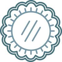 Meat Pie Line Two Color Icon vector