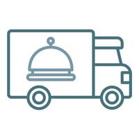 Food Truck Catering Line Two Color Icon vector