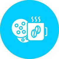 Coffee Cup with Cookies Vector Icon