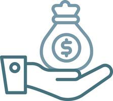 Compensation Line Two Color Icon vector