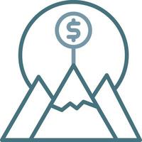Challenge Line Two Color Icon vector