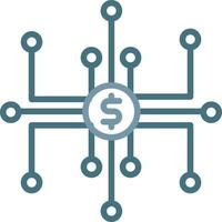 Digitalization Line Two Color Icon vector