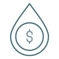 Liquidity Line Two Color Icon vector