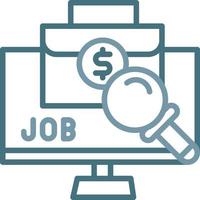 Job Platform Line Two Color Icon vector