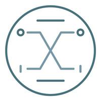 Fuzzy Logic Line Two Color Icon vector