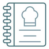 Recipe Line Two Color Icon vector