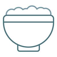 Salad Line Two Color Icon vector